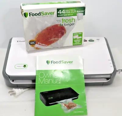 $39.99 • Buy Food Saver - Vacuum Sealer - White - Freeze Meat Vegetables - Model FM2110-027
