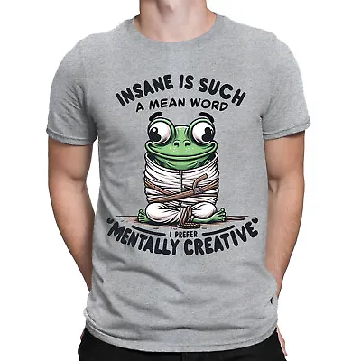 Insane Frog Mental Creativity Animal Humor Quotes Funny Mens Womens T-Shirts#BAL • £9.99