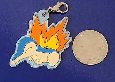 Vintage Pokemon | Cyndaquil Rubber Keychain Charm | Official Nintendo | Japanese • $9.99