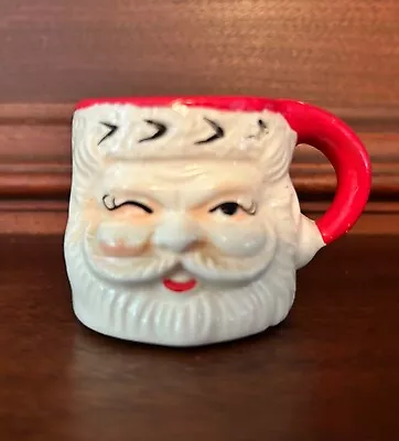 Vintage Miniature WINKING SANTA MUG Napco Japan • $7