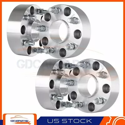 (4) 2  Hubcentric 5x5.5 Wheel Spacers 9/16  Studs Fits 2002-2010 Dodge Ram 1500 • $101.20