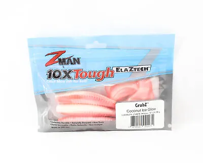 Zman Soft Lure GrubZ 9 Inch 3/Pack Coconut Ice (1171) • $20.90