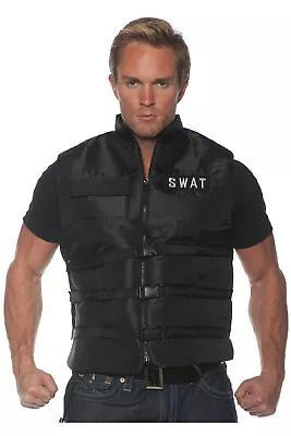 SWAT Vest Soldier Embroidered Patches Halloween Costume Accessory Adult Men • $19.83