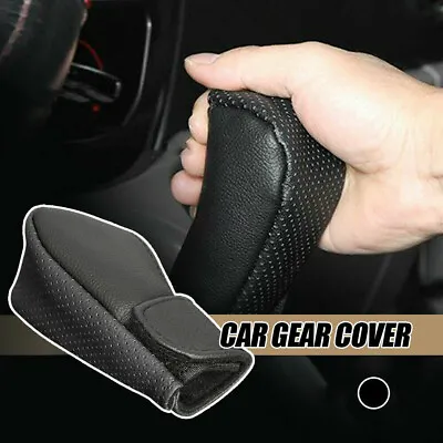 1x Universal PU Leather Car Gear Hand Shift Knob Cover Protector Car Accessories • $15.68