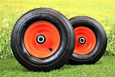 Antego Tire & Wheel (Set Of 2) Bad Boy 13x6.50-6 Pneumatic Orange Assemblies • $135.99