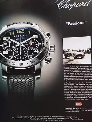 £7.43 • Buy CHOPARD Vintage Print Ad !!    Chronograph Mille Miglia   