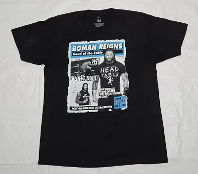 Mens Roman Reigns Ripple Junction 2021 WWE Head Of The Table T-Shirt Size Large  • $19.99