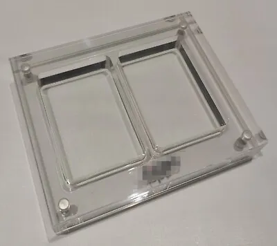 Double Grids Crystal Acrylic Magnetic Display Box Storage Case For Zippo Lighter • $50.57