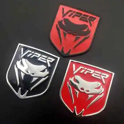 Suitable For Snake Head Metal Sticker 3D Metal Emblem VIPER Body Car Sticker • $14.93