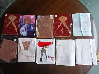 Large Lot Vintage Stockings 10 Pairs  • $22.50