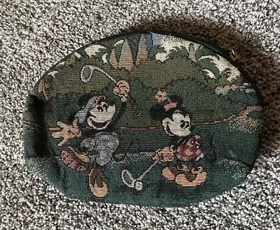 Vintage Walt Disney Mickey And Minnie Mouse Sport Club Golfing Sm Bag. H • $19.99