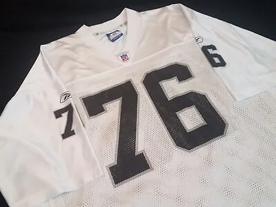 Blank #76 Oakland Raiders Vintage Reebok Jersey Sz XL (sz 54 2xl Fit) Wisniewski • $29.99