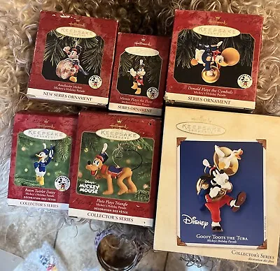 Hallmark Disney Mickey’s Holiday Parade Ornaments - Complete Set Of 6 • $45