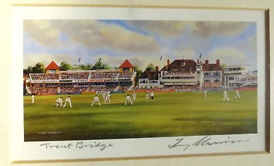 £9.99 • Buy Terry Harrison Signed Print - Trent Bridge - Cricket Excellent Never Framed