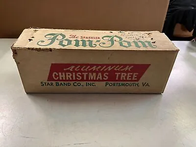 VTG Made In USA The Sparkler Pom-Pom Aluminum Christmas Tree 3 Feet 25 Branches • $299.99