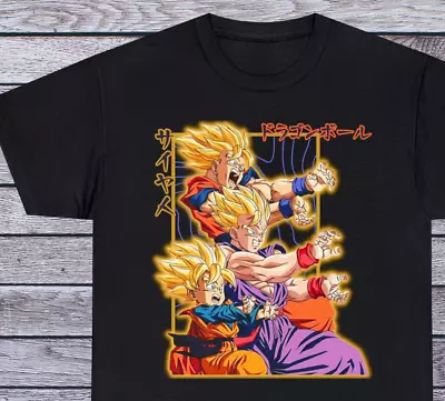 Super Saiyan Goku T Shirt Dragon Ball Z Tee 90s Anime Clothing Manga Japanese • $8.99