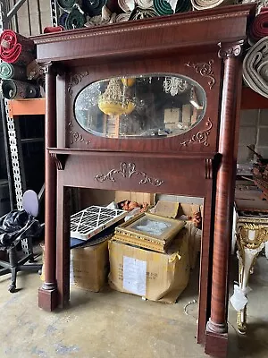 Spectacular Large Vintage Wood Fireplace • $2000