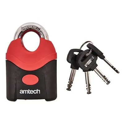 HEAVY DUTY 70mm SECURITY PADLOCK SAFETY GARAGE WEATHER RESISTANT SHED GATES SIDE • £11.45