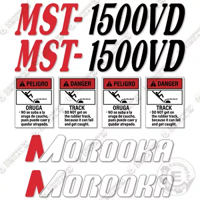 Fits Morooka MST-1500VD Decal Kit Rubber Track Carrier Decal Kit (MST 1500 VD) • $59.95