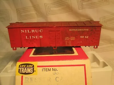 Vtg Lifelike Nilruc Lines Reefer H.O. Scale In Box Nr • $2.99