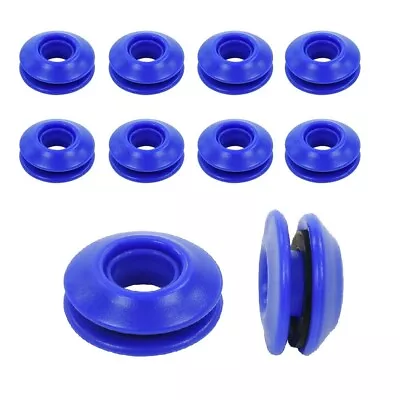 Blue Plastic Snap Eyelets 12 Mm Washer Sealed For Groundsheets Tarpaulins 10pcs • £2.96