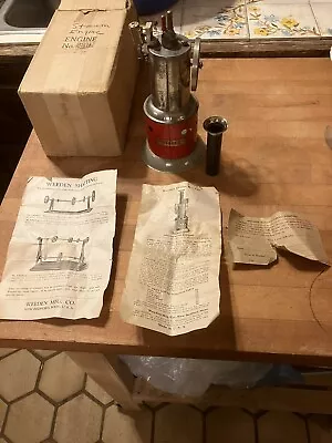 Antique 1934 Weeden Steam Engine No.239 Upright With Orig. Box & Papers Parts • $65