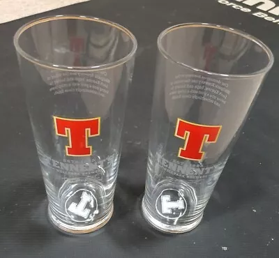 £14.99 • Buy 2 X TENNENT'S LAGER PINT GLASSES 
