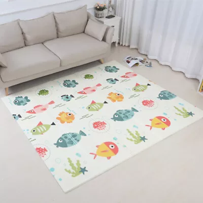 Folding 2 Side Baby Play Mat Foam Crawling Floor Mat Extra Thick Waterproof UK • £9.99