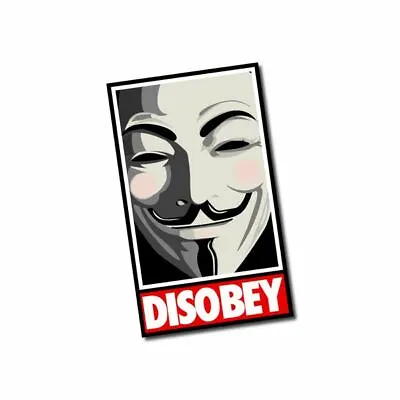 Disobey Sticker / Decal - Anonymous Unknown Obey Parody Funny Anon • $10.50