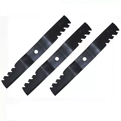 3x 54  Toothed Mulcher Blades For John Deere Ride On Mowers M135334 M143520 • $99.75