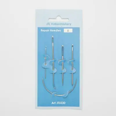 5 Repair Needles - Upholstery Leatherwork Sacking Darning & Embroidery -JTL30 • £1.99