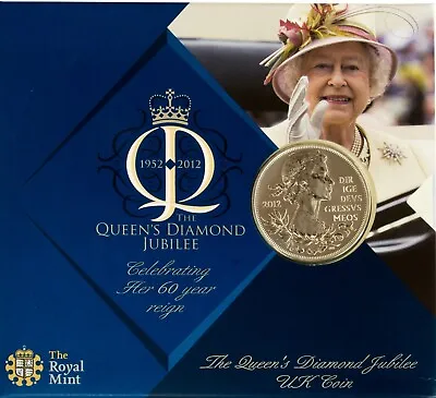 2012 £5- Diamond Jubilee- Five Pounds Bu -brilliant Uncirculated Coin Pack • £13.99