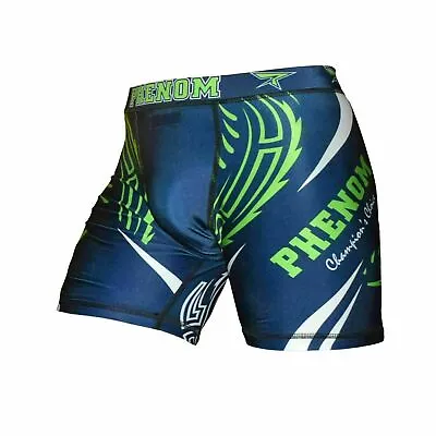 PHENOM CS1 Shorts Compression BJJ No-Gi Grappling Gym Training MMA Fighting T • $24.07