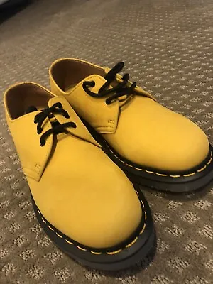 Dr. Martens Doc’s 1461 Iced II Suede Oxford Yellow Shoes Size 10 / 42 New • $39.99