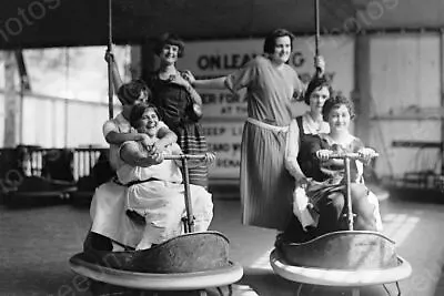 Glen Echo Skooter Bumper Car Ride 1920s 4  - 6  B&W Photo Reprint • $14.99