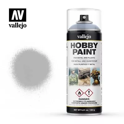 Vallejo Basic Grey Primer Spray 400ml VLJ28011 • $15.99