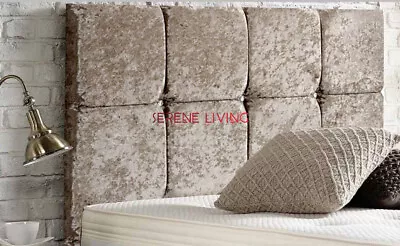 £48.50 • Buy Bed Headboard Deluxe Crushed Velvet 20   - Single - Double - King Size