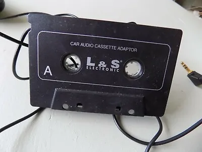 CAR AUDIO TAPE CASSETTE ADAPTER IPHONE IPOD MP3 CD RADIO NANO 3.5mm L & S Electr • £5.99
