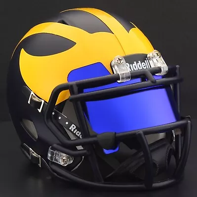 MICHIGAN WOLVERINES NCAA Riddell SPEED Authentic MINI Football Helmet • $48.99