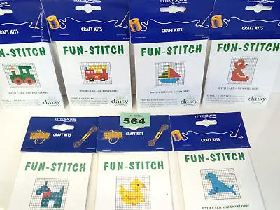 £6.99 • Buy X7 Stitch & Sew Fun-Stitch Bundle Cross Stitch Card Kits Beginner Easy Childrens