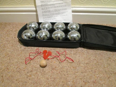 £22.50 • Buy French Boules Proper Steel Set Of 8 Inc Jack, Measure & Instructions.