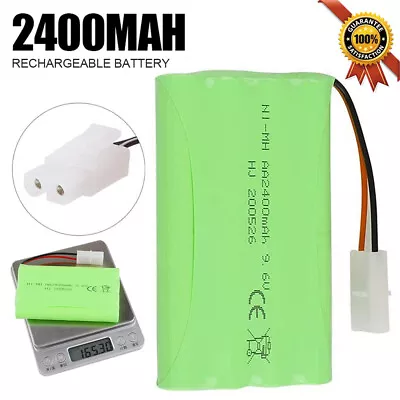 9.6v 2400mAh Ni-MH KET 2P Connector Rechargeable Battery Pack For RC Car Truck • £13.89