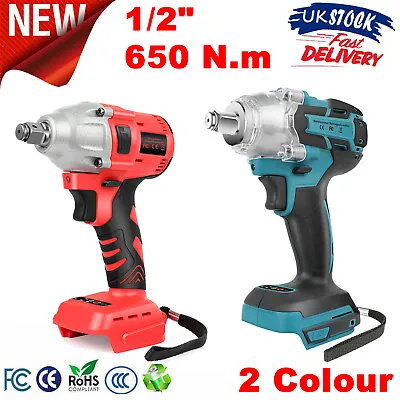 Cordless Impact Wrench 1/2  Drill Gun Ratchet Driver Replace Body For Makita 18V • £23.99