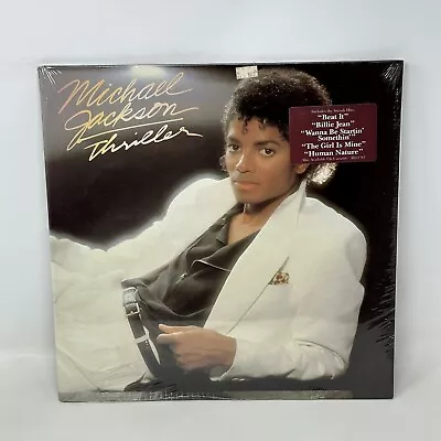Michael Jackson Thriller 1982 Vinyl LP Original Hype Sticker Factory Sealed • $224.98