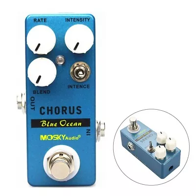 Achieve Perfect Tone With MOSKYaudio Chorus Blue Ocean Guitar Pedal True Bypass • $74.31