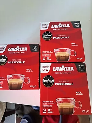 Lavazza Coffee Pods 3x 54 Pack Passionale DarkStrong & Rich Capsules Espresso  • $30