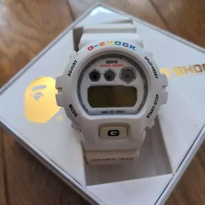 Casio G-SHOCK A Bathing Ape DW-6900FS White Bape Wristwatches Limited Box Quartz • $496.21