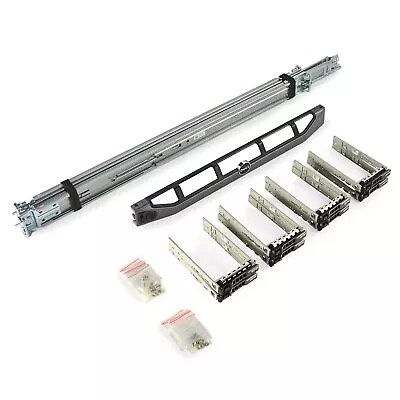 Dell PowerEdge R420 Upgrade Kit (Rails + Bezel + 8x SFF Caddies) • $118.13