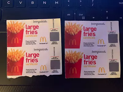 McDONALD’S - Large Fries (4) Coupons • $10.99