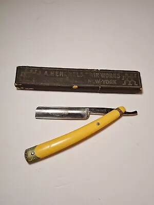 Vintage J.A. Henckels Twin Works Straight Razor ~ Solingen Germany 9/16. • $50